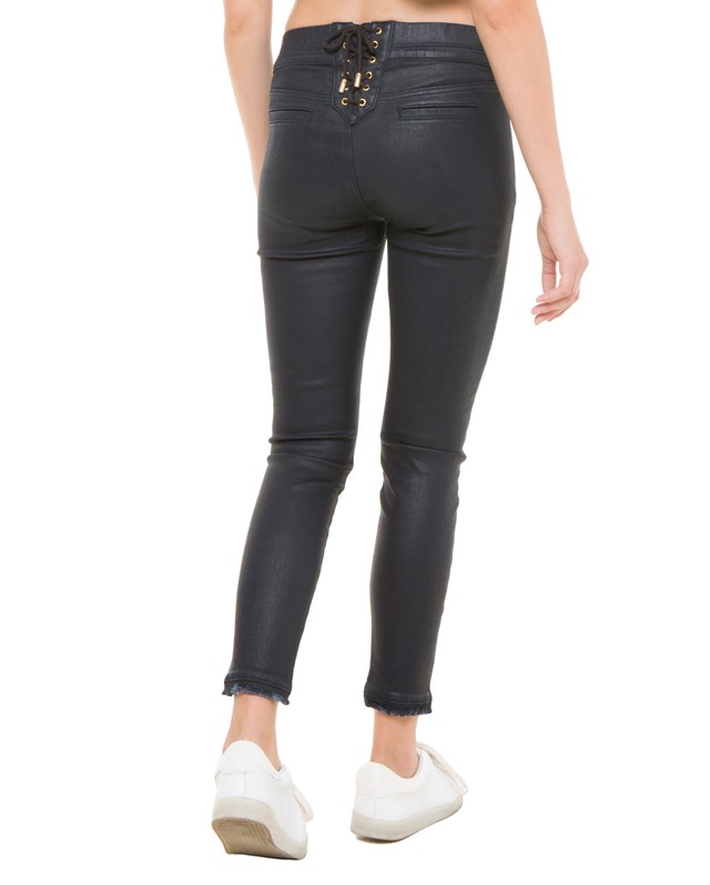 Джегинсы Coated Denim Back Lace-Up Jegging Juicy Couture - цена 14 900 ₽